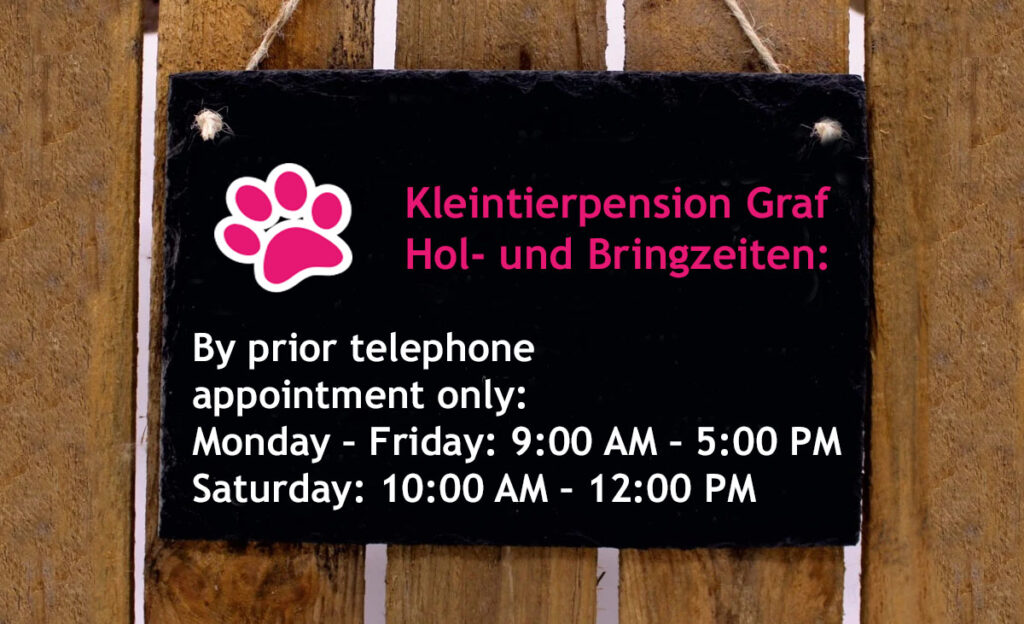 By prior telephone appointment only: Monday – Friday: 9:00 AM – 5:00 PM Saturday: 10:00 AM – 12:00 PM